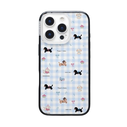 CasePoppi camera lens protector with a puppy, picnic bread basket, and "Puppy's Picnic" text.