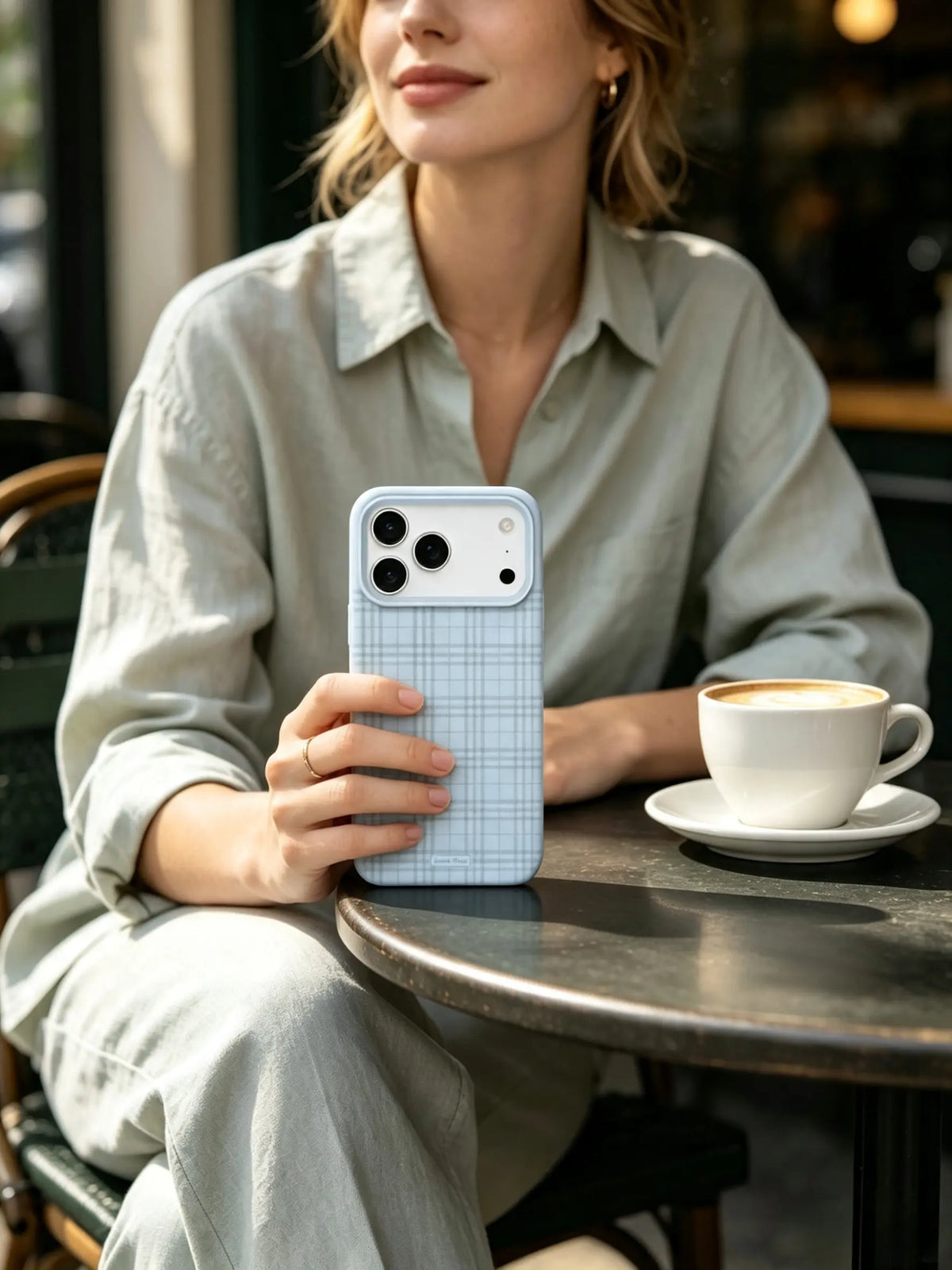 Cloud Gingham – Cloud Teal