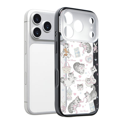 CasePoppi sweet dream themed camera lens protector with a sleeping cat and pink ribbons.