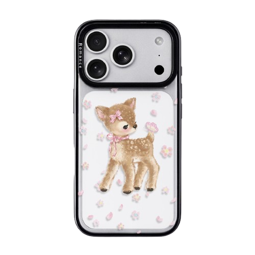 Classic CasePoppi camera lens protector featuring the signature Fawn in Blossoms artistic design.