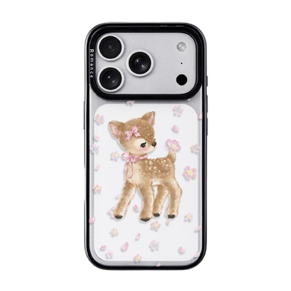 Classic CasePoppi camera lens protector featuring the signature Fawn in Blossoms artistic design.