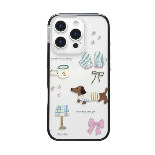CasePoppi camera lens protector featuring a "Lovely Little Things" pattern with cats, dogs, and ribbons.
