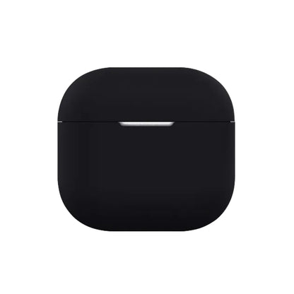 CasePoppi The Cloud Silk Case in Midnight Black, the ultimate classic matte black silicone case for timeless AirPods protection.