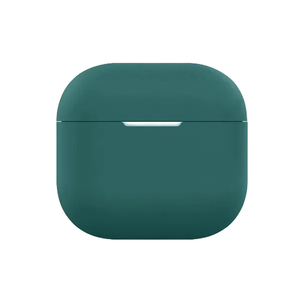 CasePoppi The Cloud Silk Case in Pine Green, a deep and sophisticated forest green matte finish protective case.