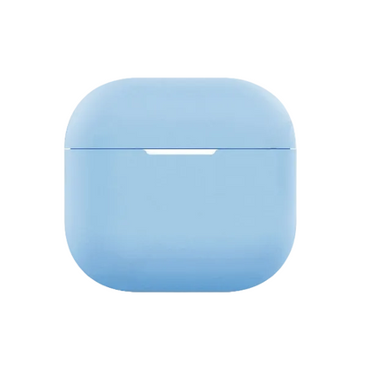 CasePoppi The Cloud Silk Case in Sky Blue, refreshing and bright liquid silicone AirPods case with high-impact shock absorption.