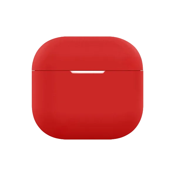 CasePoppi The Cloud Silk Case in Vibrant Red, a bold and energetic protective silicone shell with a seamless silk-like feel.