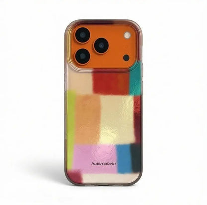 CasePoppi aesthetic phone case featuring a soft pastel colorblock design and a modern minimalist style.