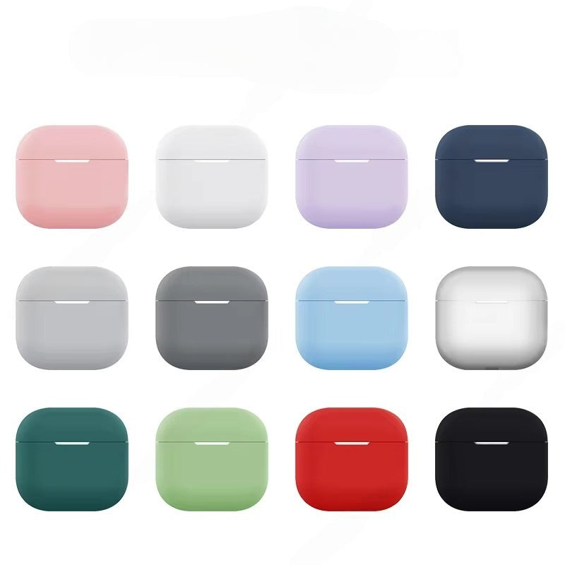 The Cloud Silk Case Full Collection by CasePoppi, 12 aesthetic macaron and classic shades displayed in a grid for selection.