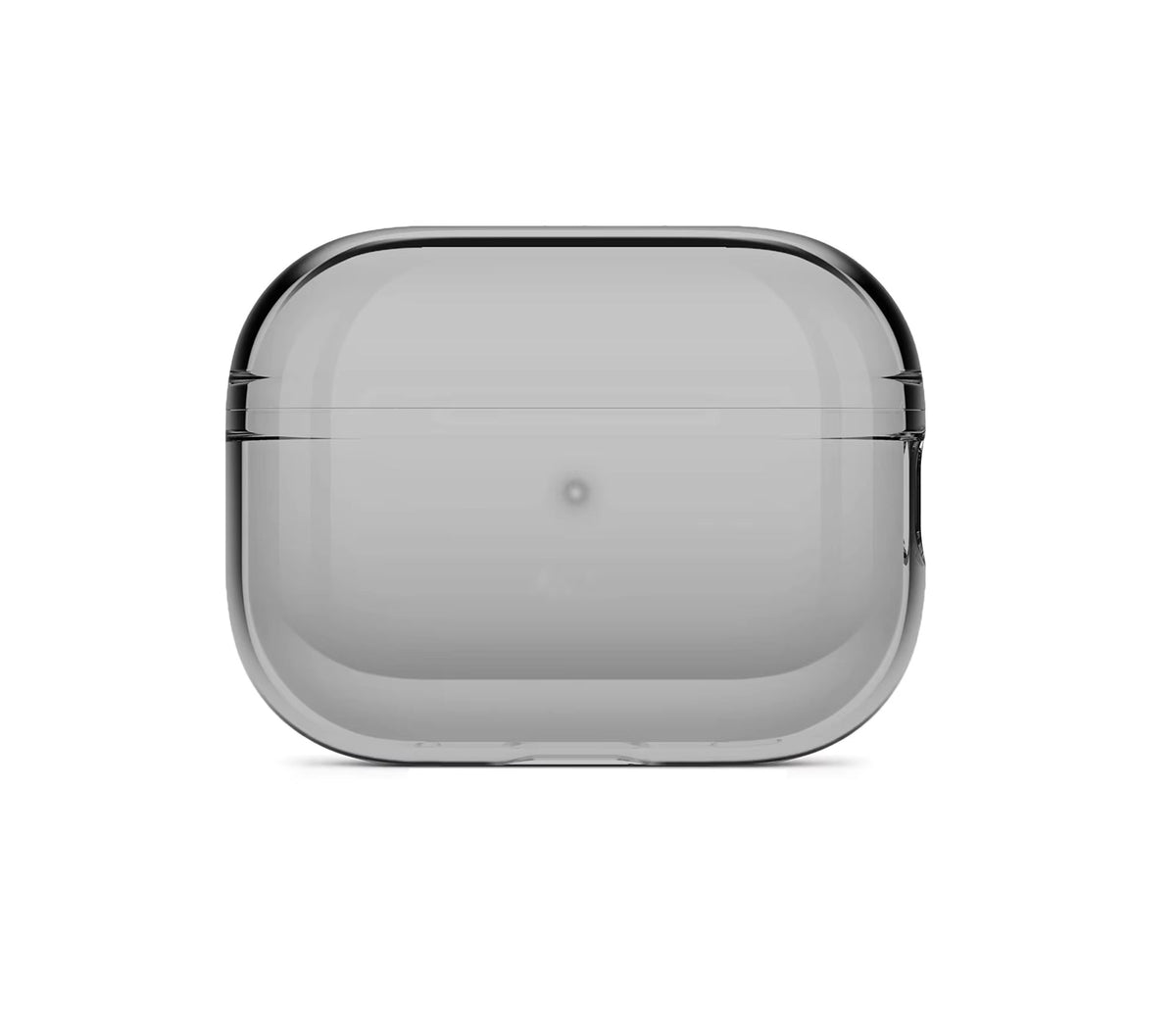 CasePoppi The Lucid Shell in Translucent Space Grey, sleek and understated clear protective shell for AirPods Pro.