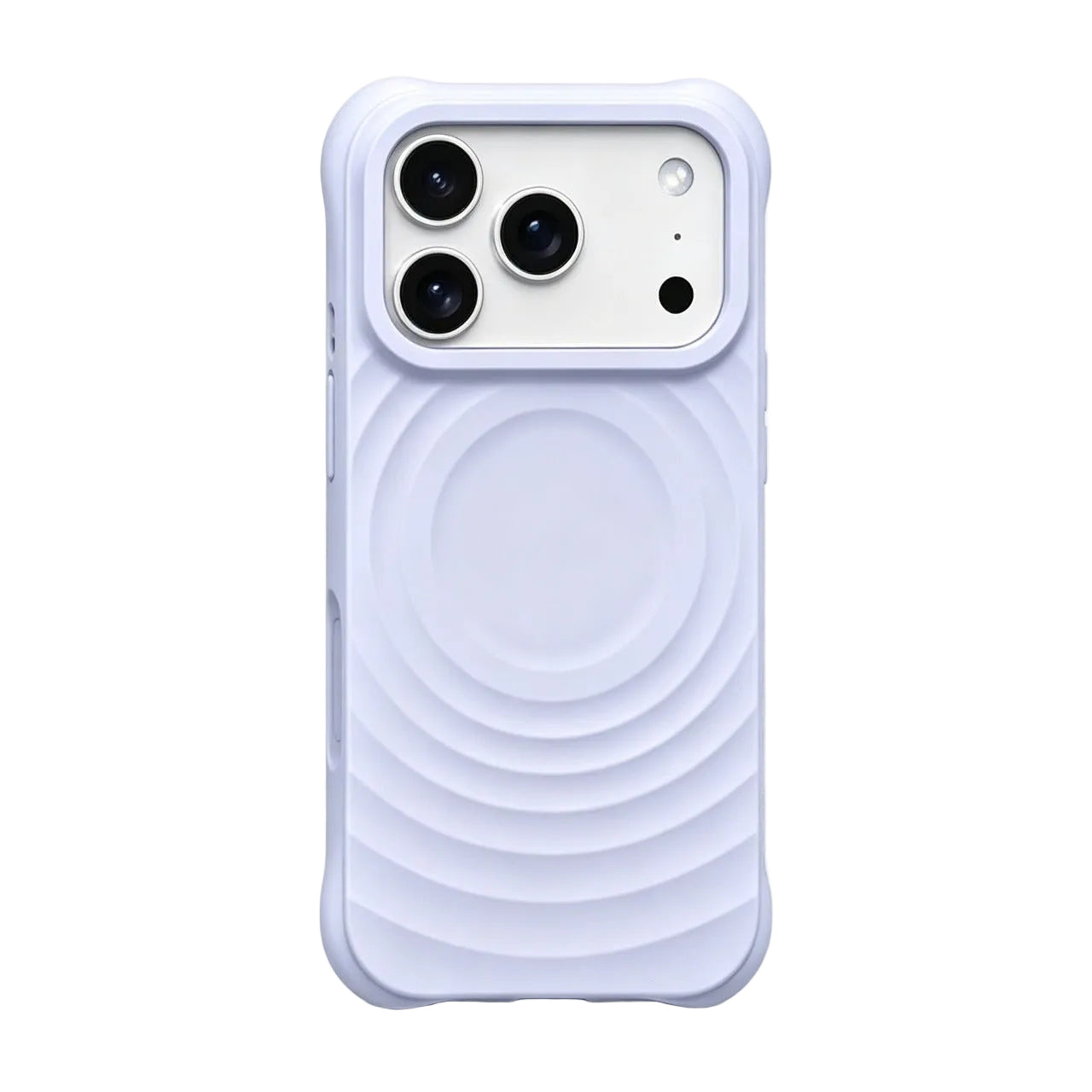 Serene periwinkle blue Zen Ripple case for iPhone 17.