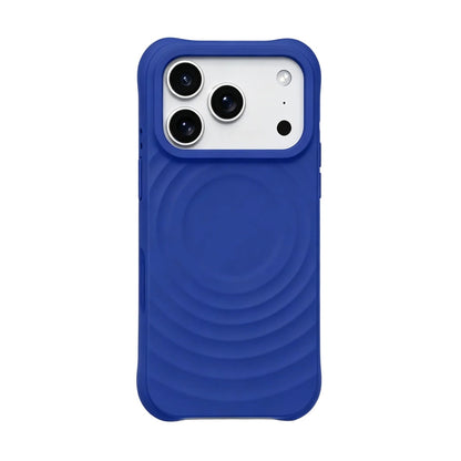 Classic navy blue Zen Ripple case for iPhone 17.