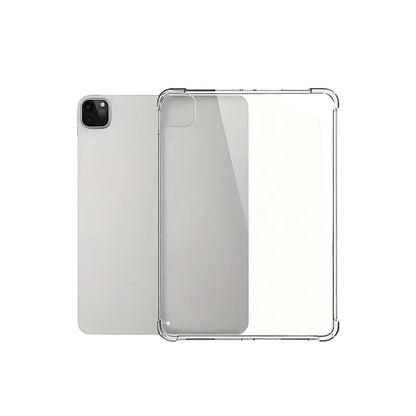 CasePoppi ultra-clear iPad Pro back case made of premium anti-yellowing TPU, minimalist protective cover.