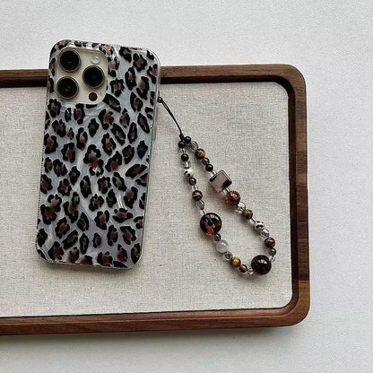 Retro Tiger Eye Beaded Phone Charm